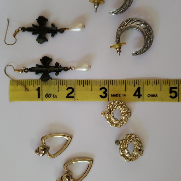 4 pairs vintage fashion earrings - Picture 11 of 11